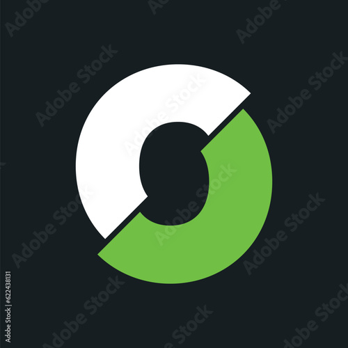 O letter bold and modern logo template. O letter typeface is professional and memorable. Use brand-relevant colors in the Alphabet. “O” letter to create a broken impression. O logotype is simple.