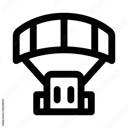 parachute icon for your website, mobile, presentation, and logo design.