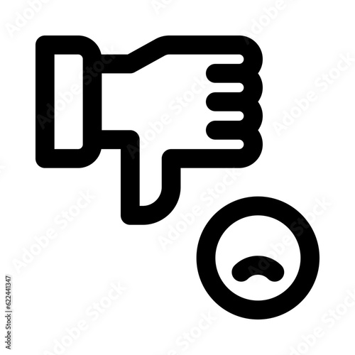 dislike icon for your website, mobile, presentation, and logo design.