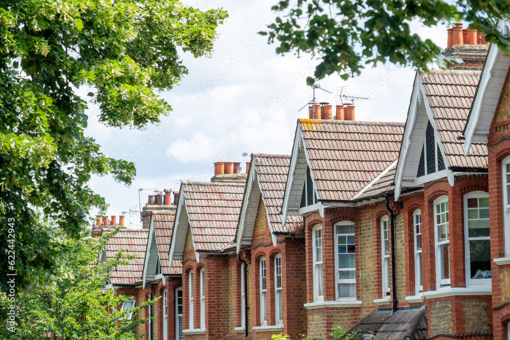 London- Typical terraced houses in Northfields area of Ealing, West London London- Typical terraced houses in Northfields area of Ealing, West London