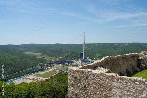 view of the ancient village of Fianona, Croatia. photo