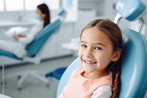 little girl at a Children's dentistry for healthy teeth and beautiful smile