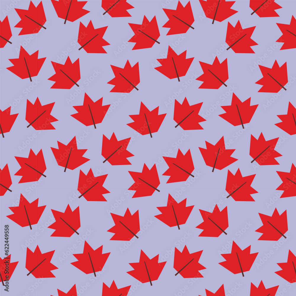 Pattern with autumn red leaves. Pattern with autumn red leaves.
