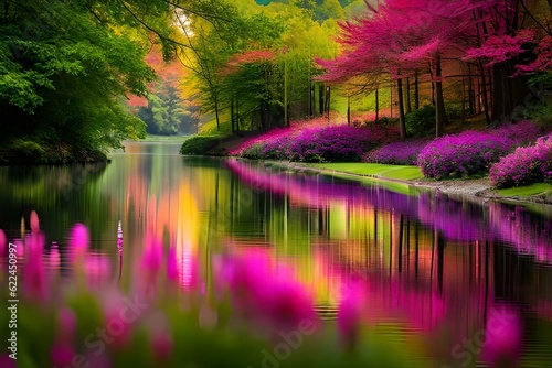 pond in the garden