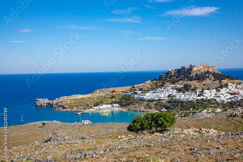 The Rhodes island in Lindos photo