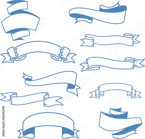 Ribbon Template Vector design.