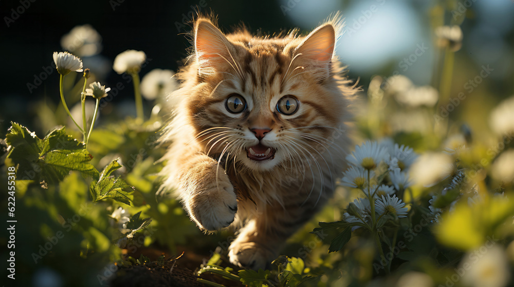 cute kitten portrait photo