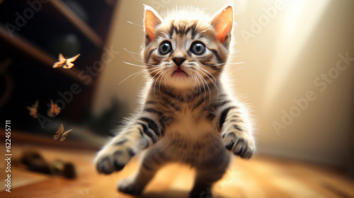 cute kitten portrait photo