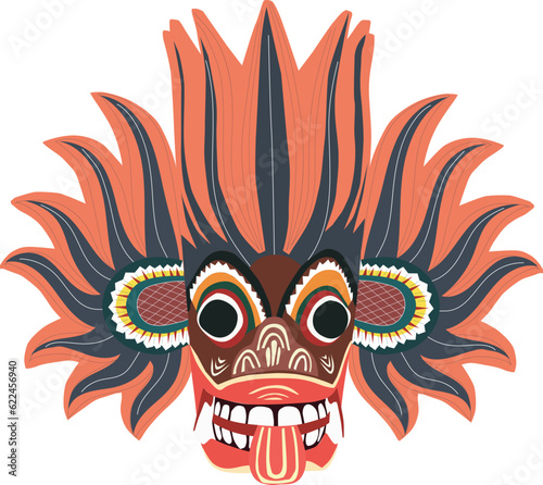  traditional sri lankan devil mask, sri lankan devil mask tattoo, sri lanka gara yaka