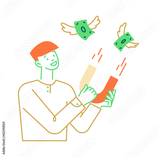 man attract money magnetically