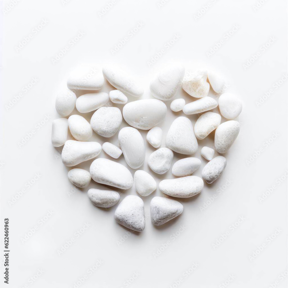 Stone Love: Heart-Shaped Stones, Generative AI Stone Love: Heart-Shaped Stones, Generative AI