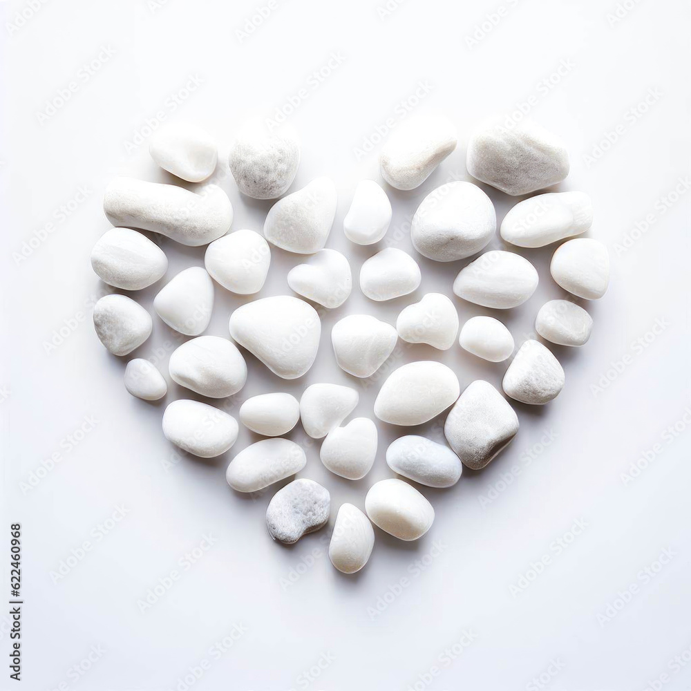 Stone Love: Heart-Shaped Stones, Generative AI Stone Love: Heart-Shaped Stones, Generative AI
