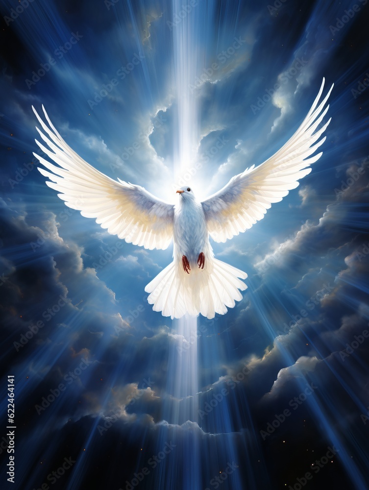 The Holy Spirit Dove Representation Stock Illustration | Adobe Stock