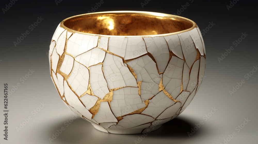 Fototapeta premium Kintsugi Object and Its Unique Artistry