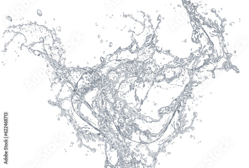 splash of water on transparent background