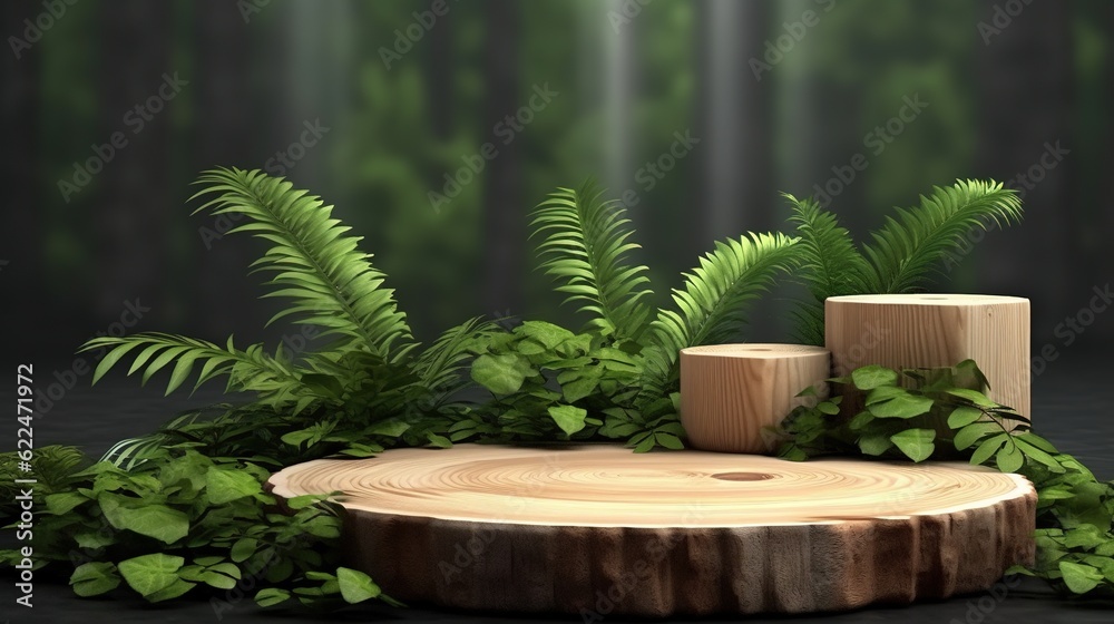Product Display Rainforest Podium Stand Product Display Rainforest Podium Stand