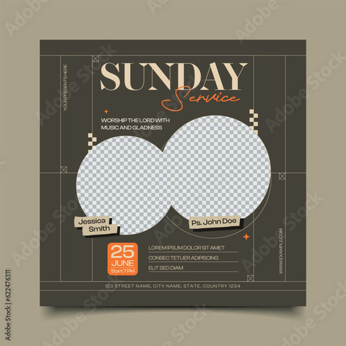 flat design baseball flyer template square