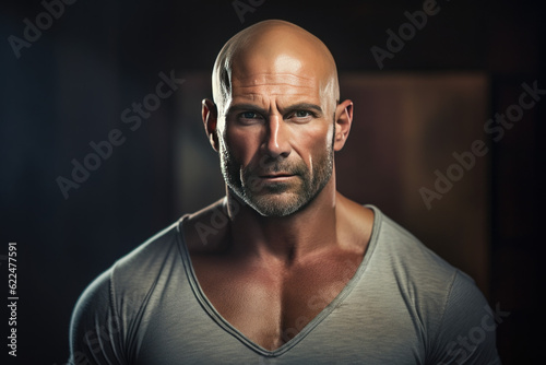 Strong man portrait