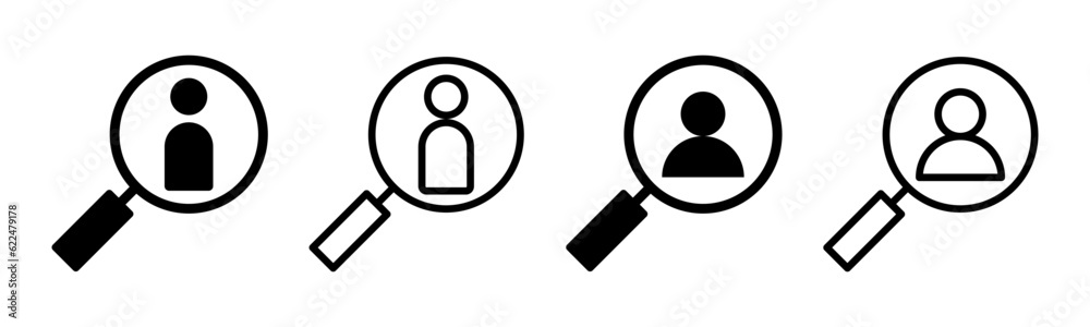Hiring icon set illustration. Search job vacancy sign and symbol. Human resources concept. Recruitment Hiring icon set illustration. Search job vacancy sign and symbol. Human resources concept. Recruitment