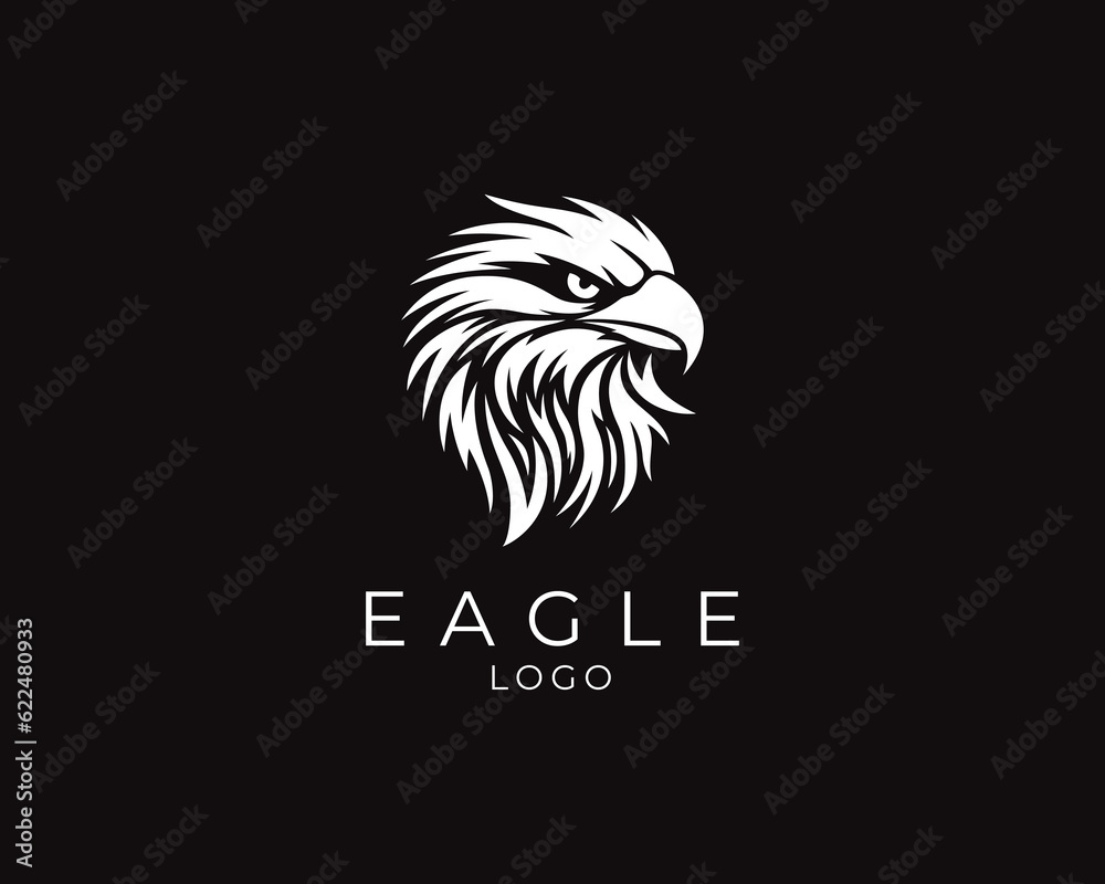 Obraz premium Eagle logo design. Eagle head vector logo