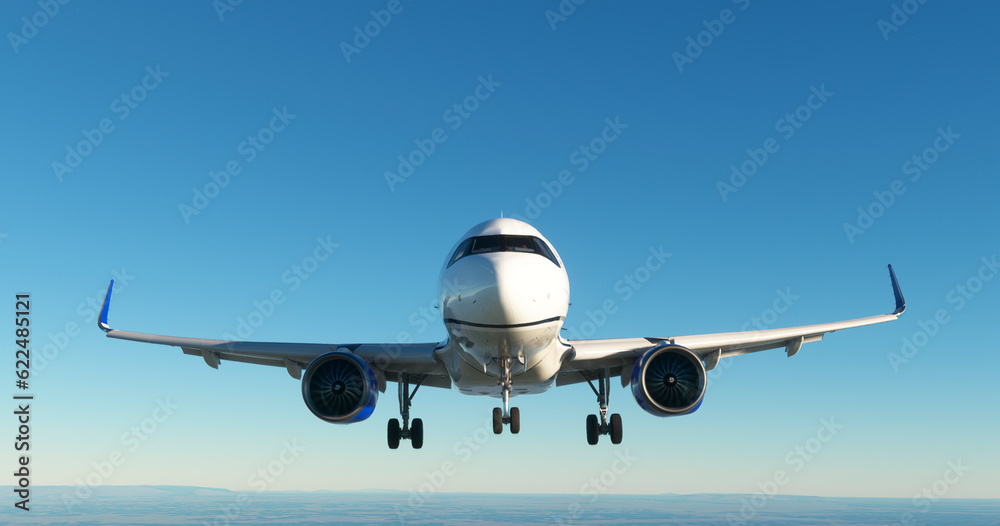 Fototapeta premium Airbus A320Neo - United Airlines, Newark, USA