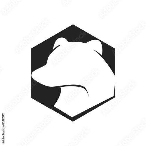 bear logo template. Icon Illustration Brand Identity. Isolated and flat illustration. Vector graphic
