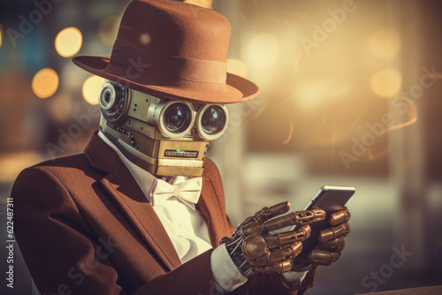 Robot using smartphone