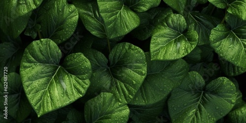 Leaf surface with foliage veins copy space background. AI Generated,