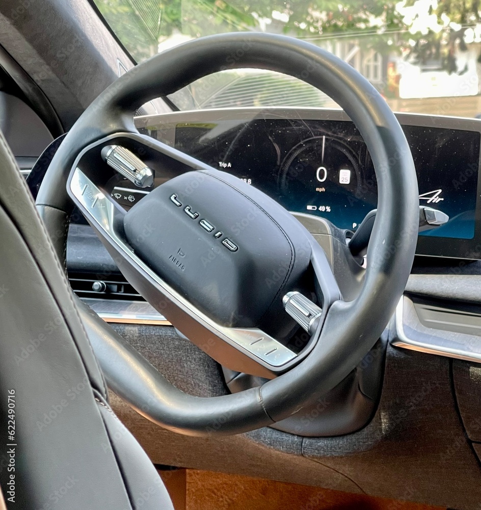 Spokane, WA USA July 2023 View of the sterling wheel and front