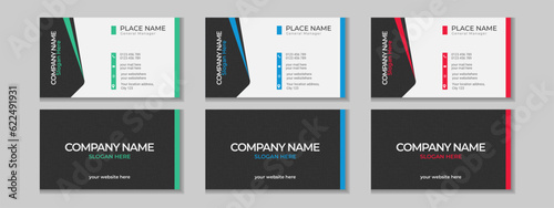 Abstract simple creative modern and clean professional business card template design with texture and pattern, elegant corporate visiting card, name card, corporate business card design with mockup