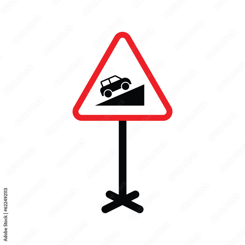 Steep ascent icon design. isolated on white background. vector illustration Steep ascent icon design. isolated on white background. vector illustration