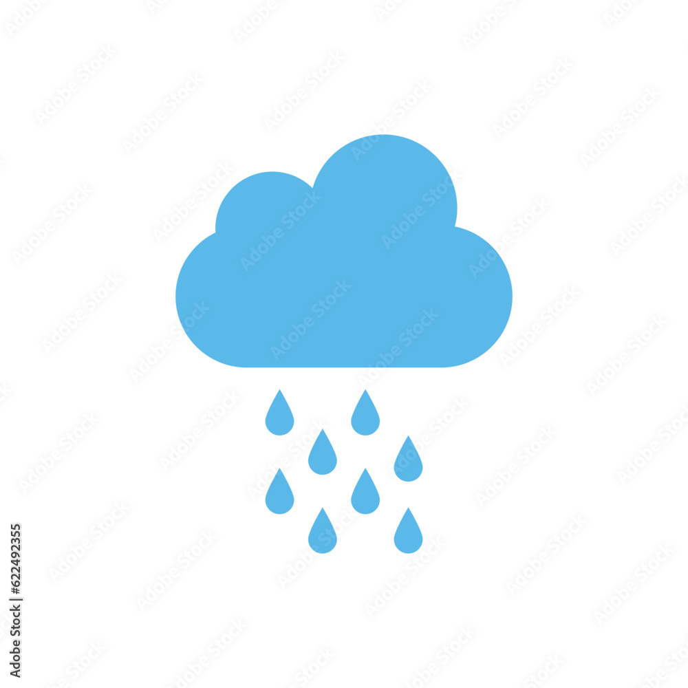 Rain cloud design vector template Rain cloud design vector template
