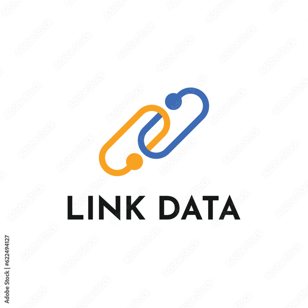 Link data logo design concept
