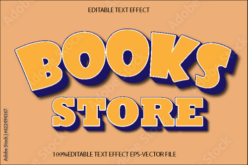 Books Store Effect Editable Text Effect 3D Emboss Gradient Style.jpg