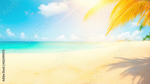 summer sandy and wavy beach background