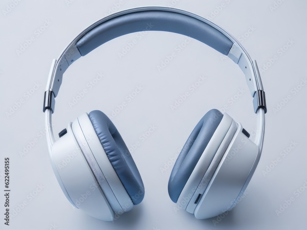Headphones on white background. Generative AI
Headphones on white background. Generative AI