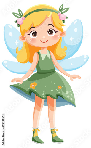 Cute Fairy Princess Cartoon Character
