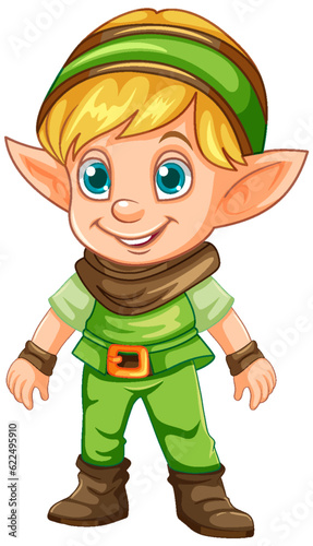 Cute Chrustmas eld cartoon character