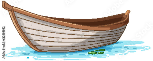 Wooden Boat on Water Surface