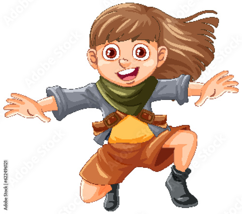 Super hero cartoon character