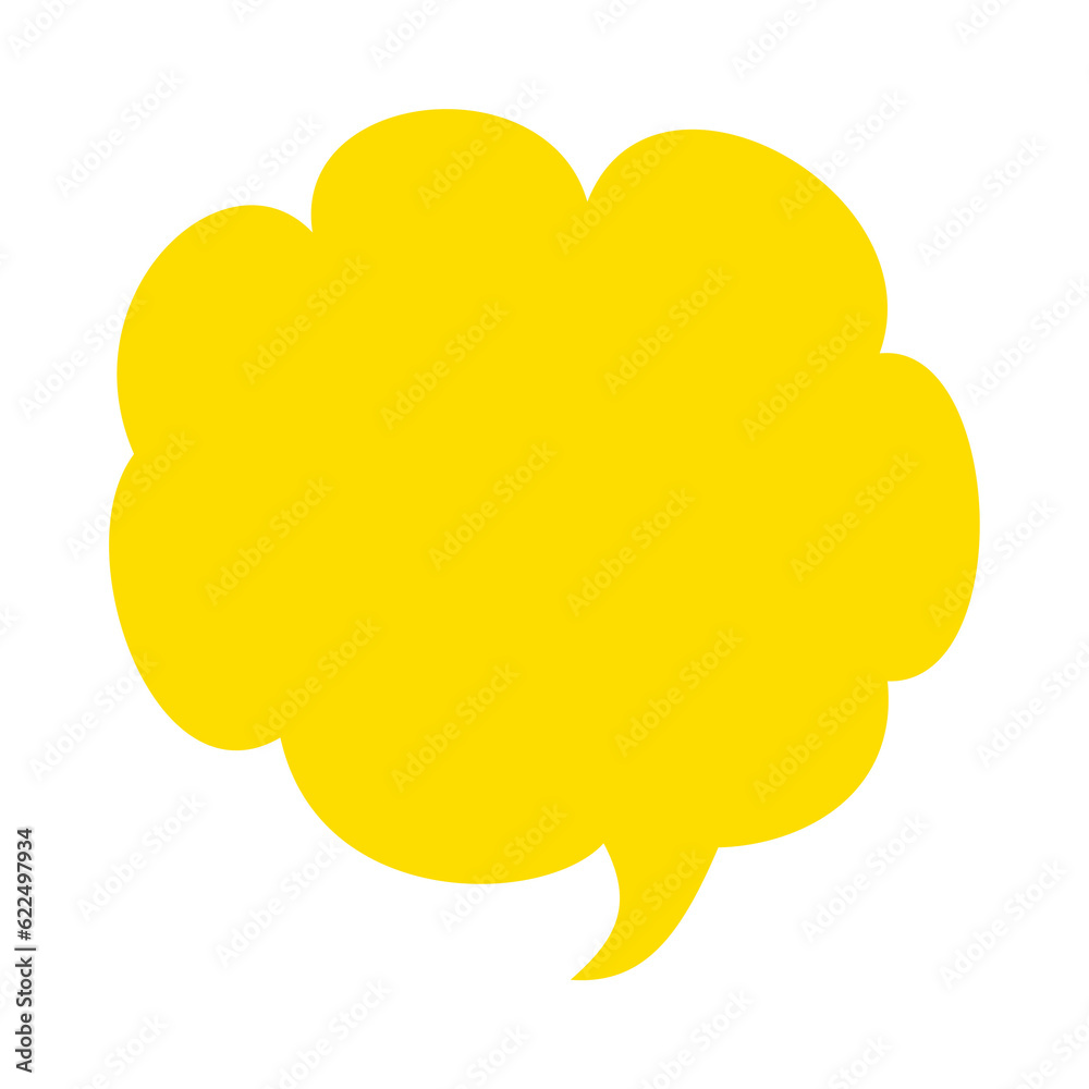 Chat message speech bubble I con