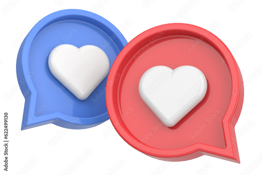 Like icon. Like button. 3D illustration. Like icon. Like button. 3D illustration.