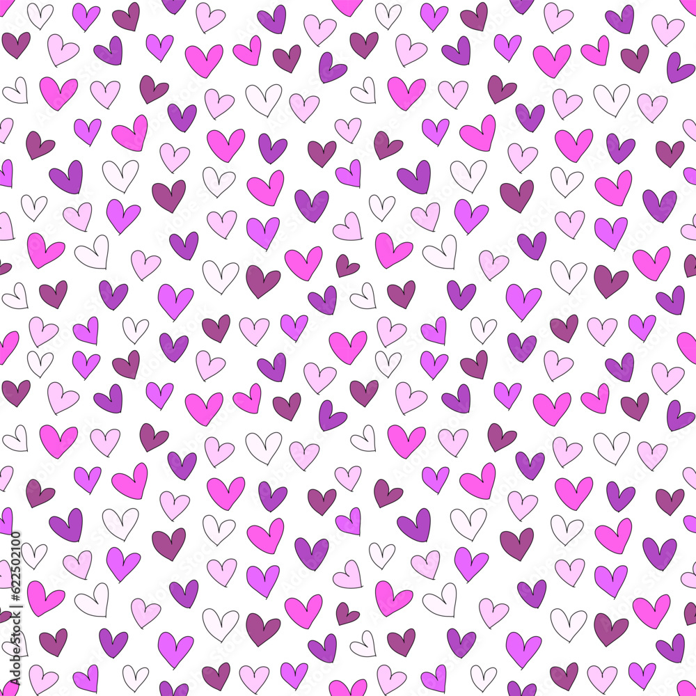seamless pattern with hearts seamless pattern with hearts