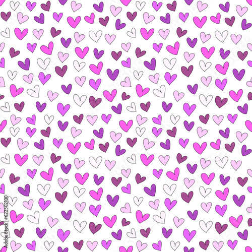 seamless pattern with hearts