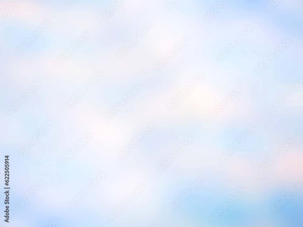Abstract blue and white color pastel background, A soft sky with cloud blurred background