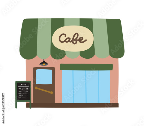 手描きのシンプルなカフェのアイコン