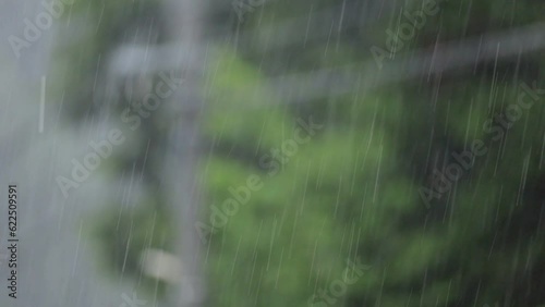 雨の情景　街　ぼかし