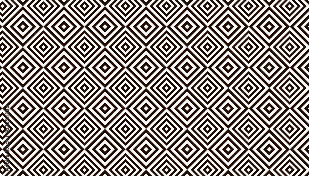 Geometric optical illusion square rhombus pattern