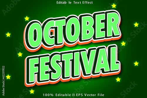 October Festival Editable Text Effect