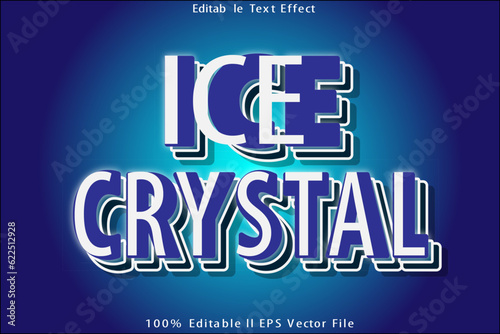 Ice Crystal Editable Text Effect